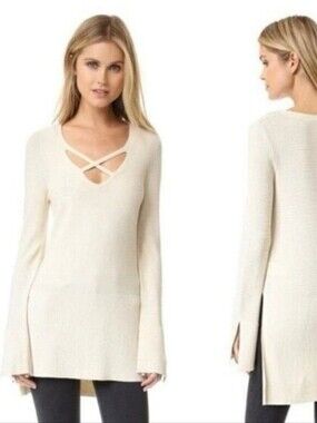 Free People Crisscross Tunic In Cream
